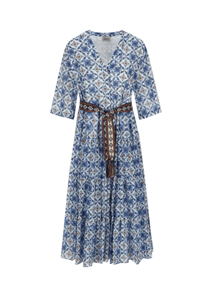 Kleid mit Volants & Print Luester | 50 | K40931-5910_50